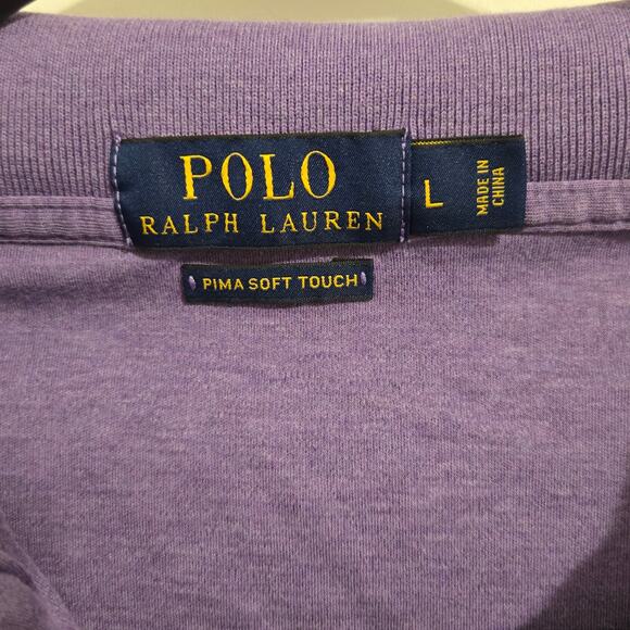 Polo Ralph Lauren Kids Purple Short Sleeve Polo Shirt Size Large Unisex - Picture 2 of 6